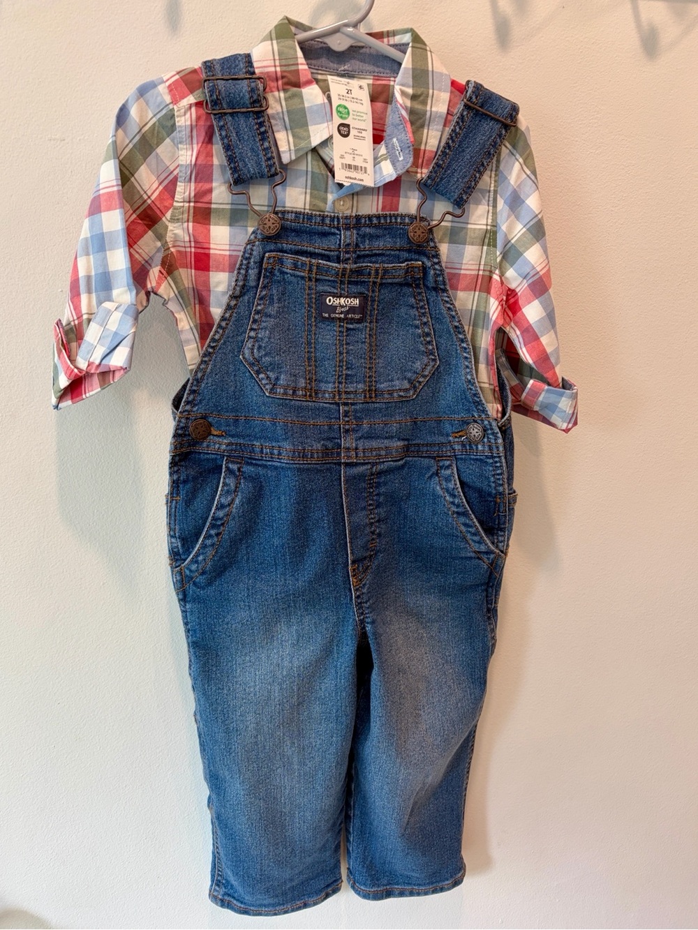 OshKosh B'gosh Classic Denim Overalls in Blue